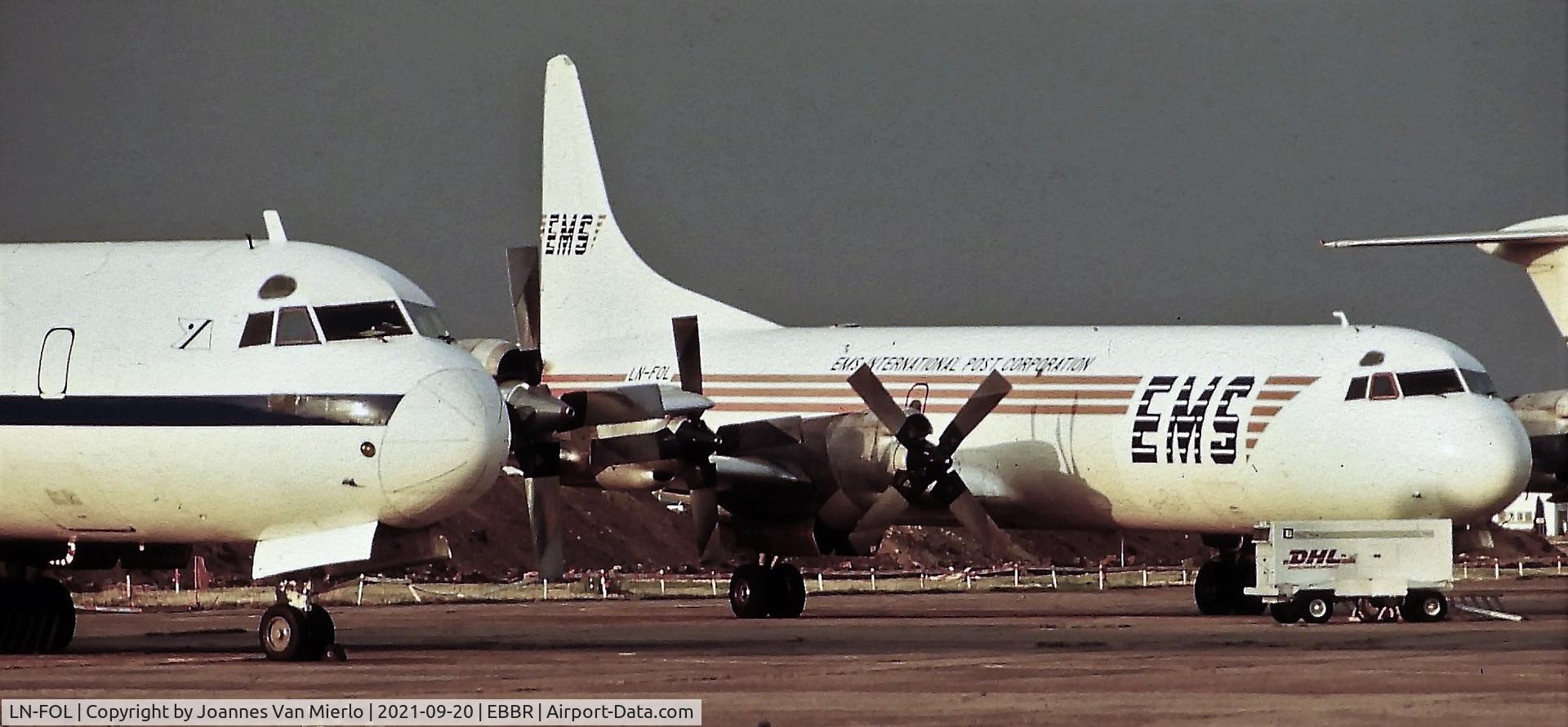 LN-FOL, 1960 Lockheed L-188A(F) Electra C/N 1116, Slide scan