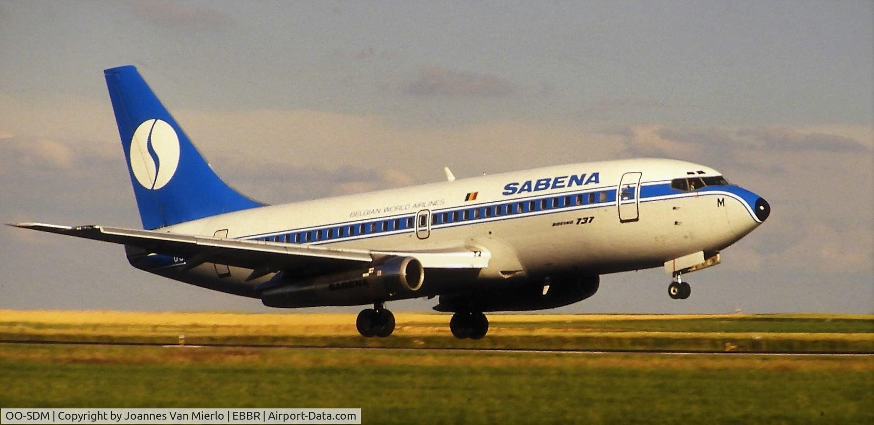 OO-SDM, 1975 Boeing 737-229 C/N 21137, Slide scan