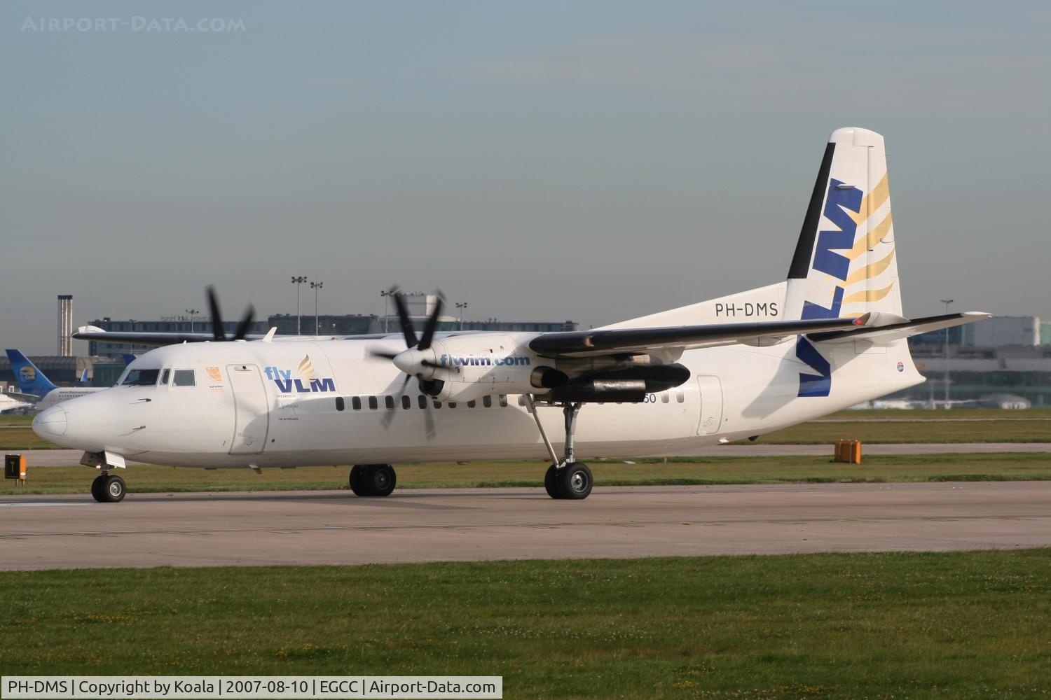 PH-DMS, 1991 Fokker 50 C/N 20209, Departure...