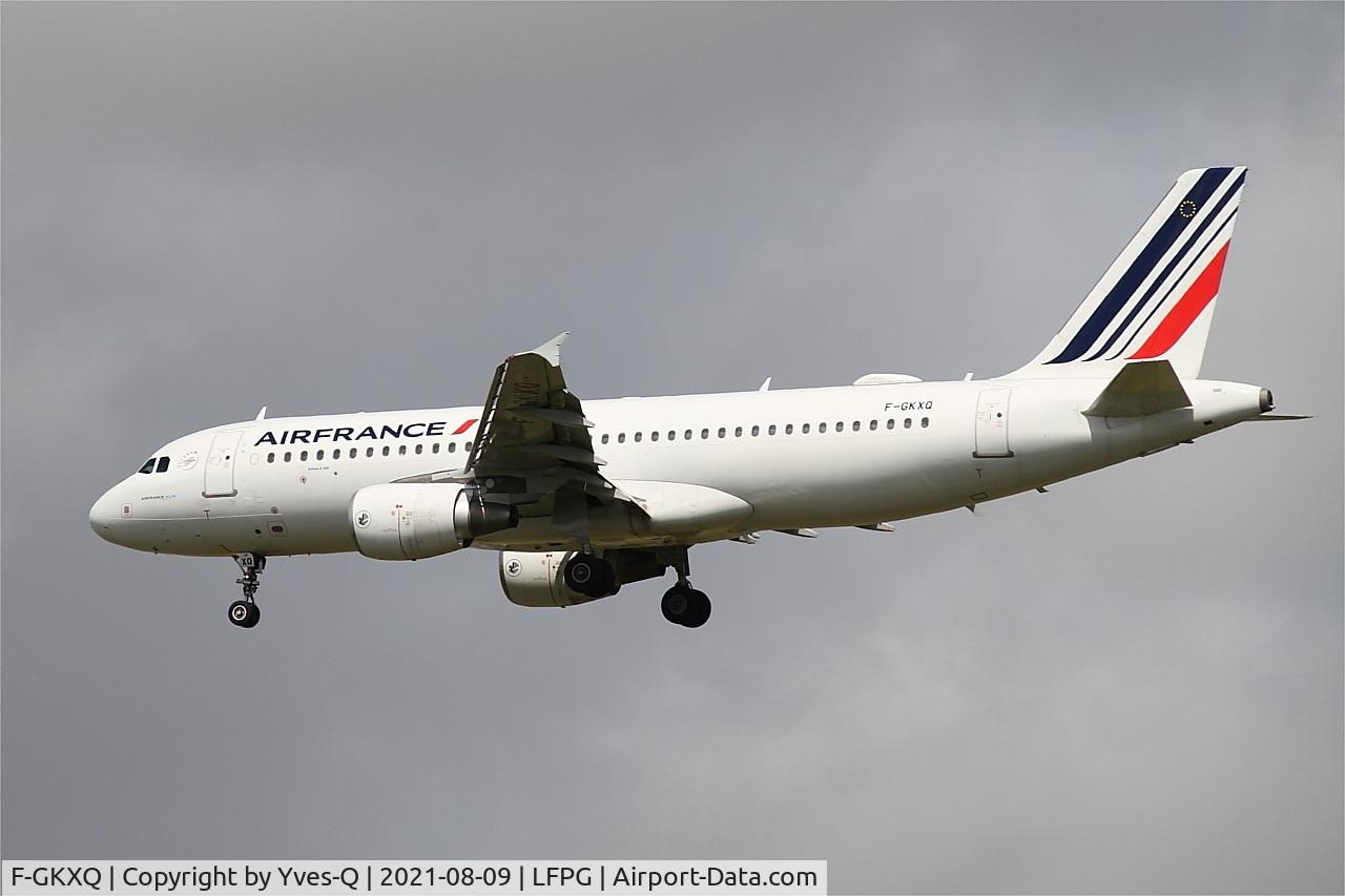 F-GKXQ, 2009 Airbus A320-214 C/N 3777, Airbus A320-214, On final Rwy 26L, Roissy Charles De Gaulle Airport (LFPG-CDG)