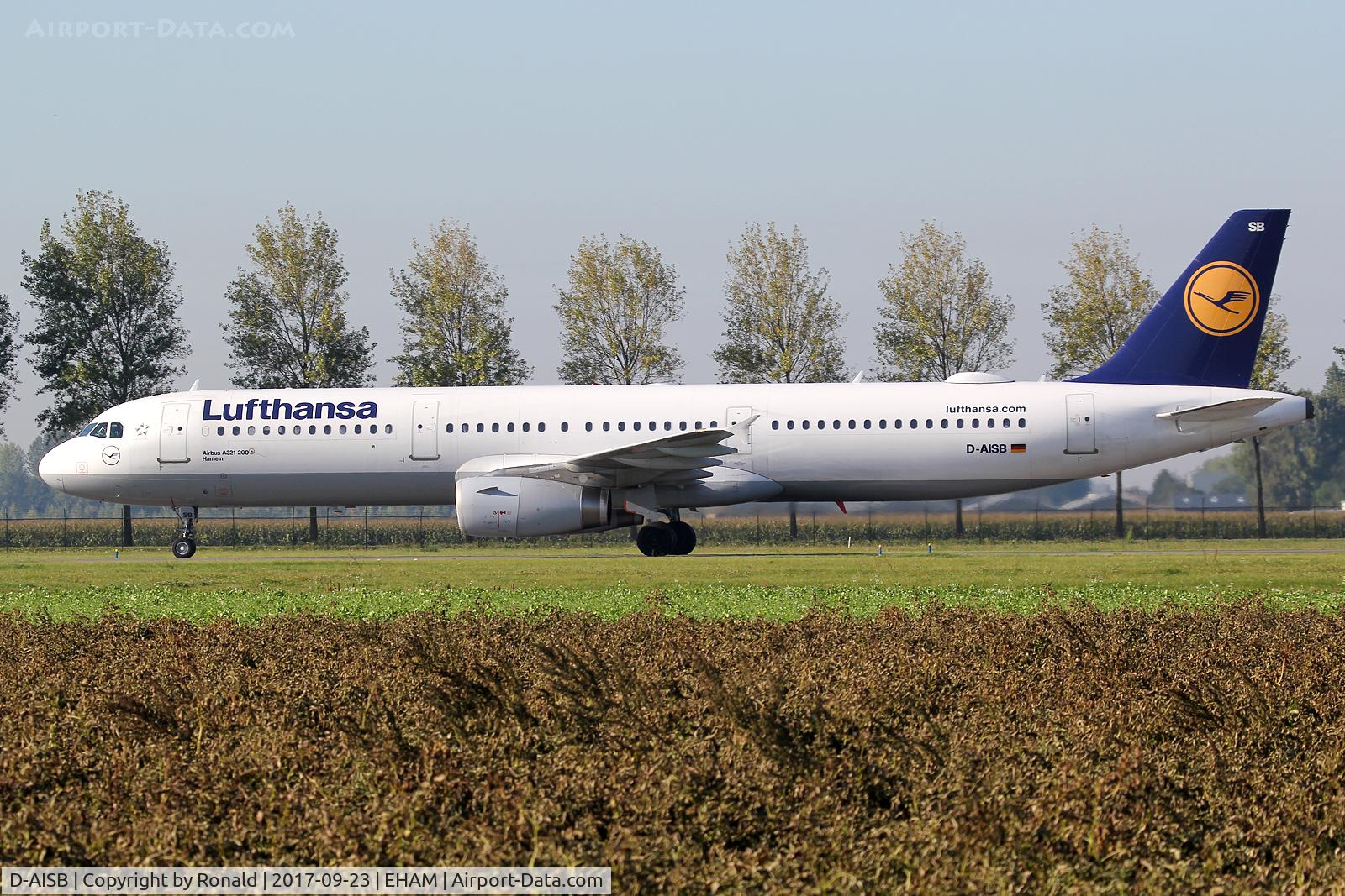 D-AISB, 1999 Airbus A321-231 C/N 1080, at spl