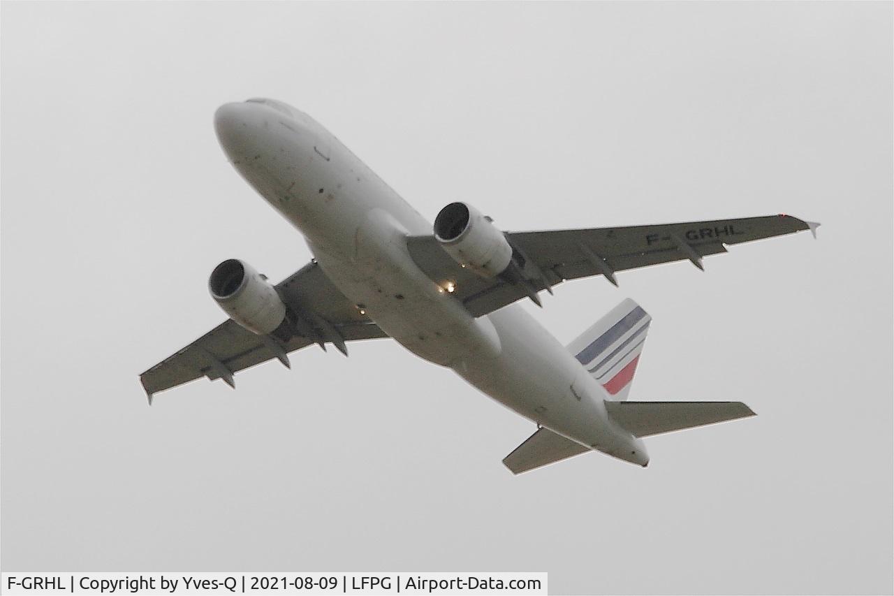 F-GRHL, 2000 Airbus A319-111 C/N 1201, Airbus A319-111, Take off rwy 06R, Roissy Charles De Gaulle Airport (LFPG-CDG)