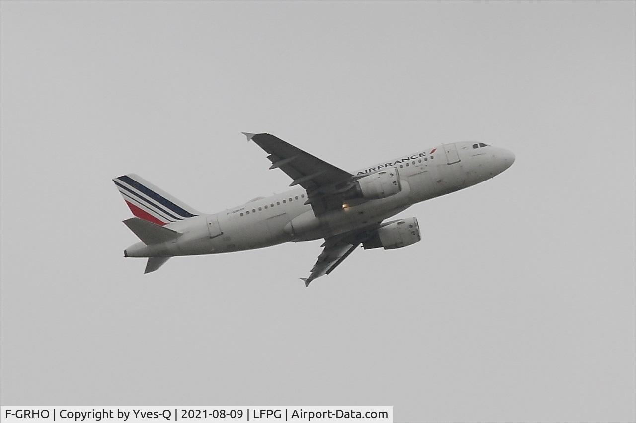 F-GRHO, 2000 Airbus A319-111 C/N 1271, Airbus A319-111, Climbing from rwy 08L, Roissy Charles De Gaulle Airport (LFPG-CDG)