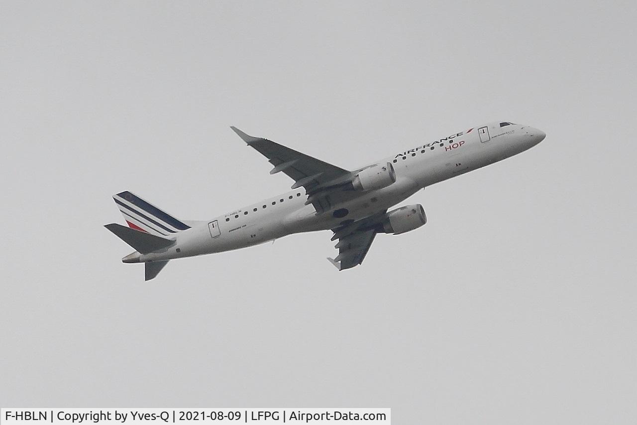 F-HBLN, 2019 Embraer 190STD (ERJ-190-100STD) C/N 19000769, Embraer ERJ190-100 STD, Climbing from rwy 08L, Roissy Charles De Gaulle Airport (LFPG-CDG)