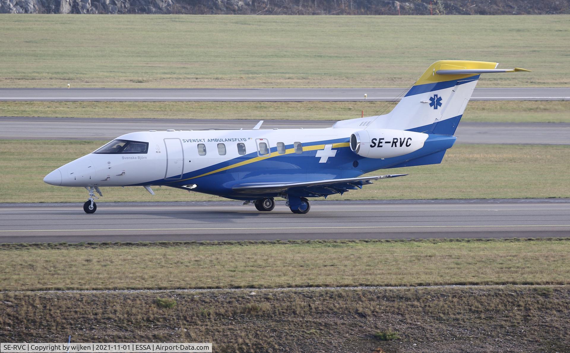 SE-RVC, 2020 Pilatus PC-24 C/N 193, TWY W
