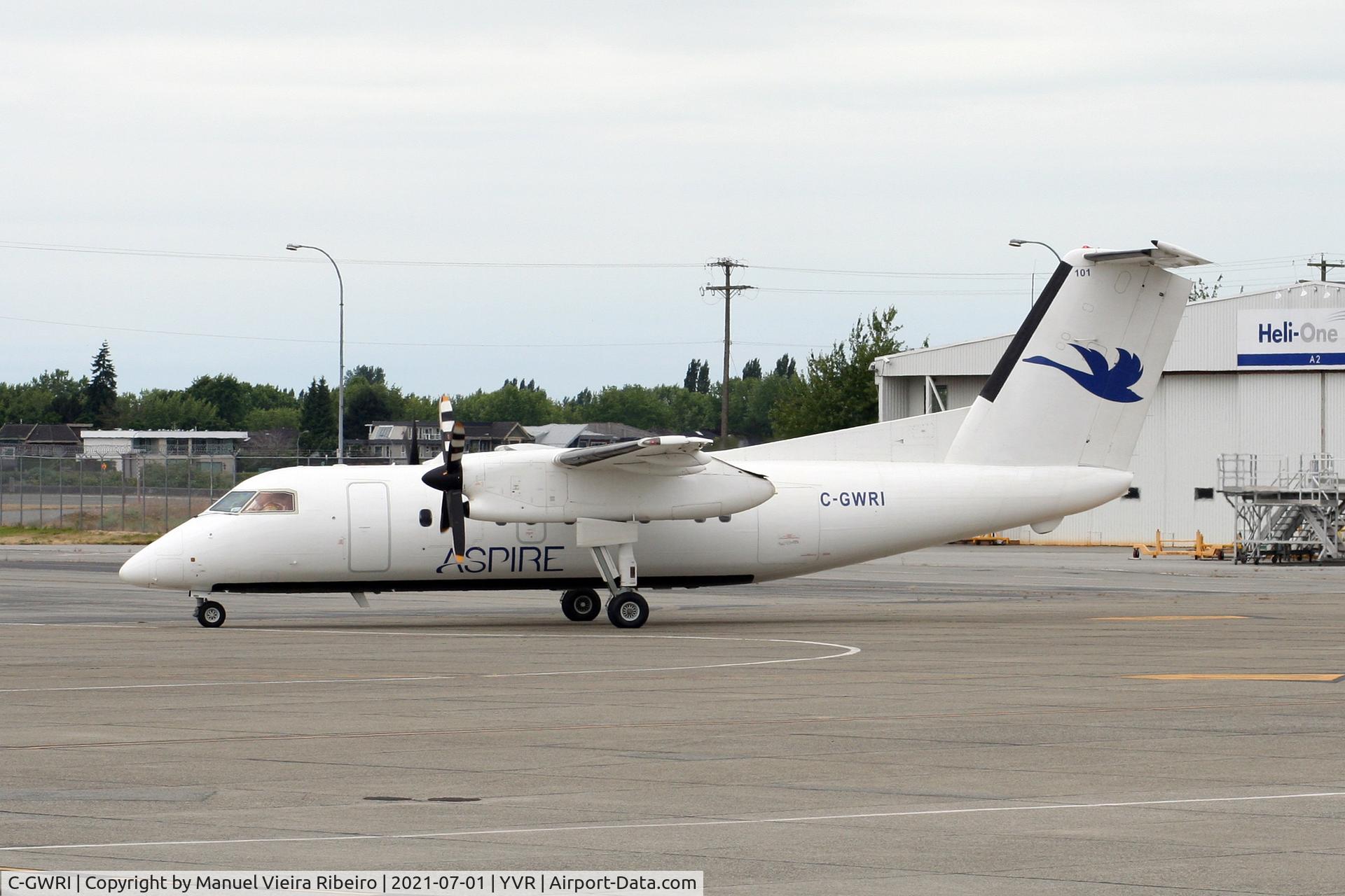 C-GWRI, 1988 De Havilland Canada DHC-8-103 Dash 8 C/N 98, Now with Aspire tittles