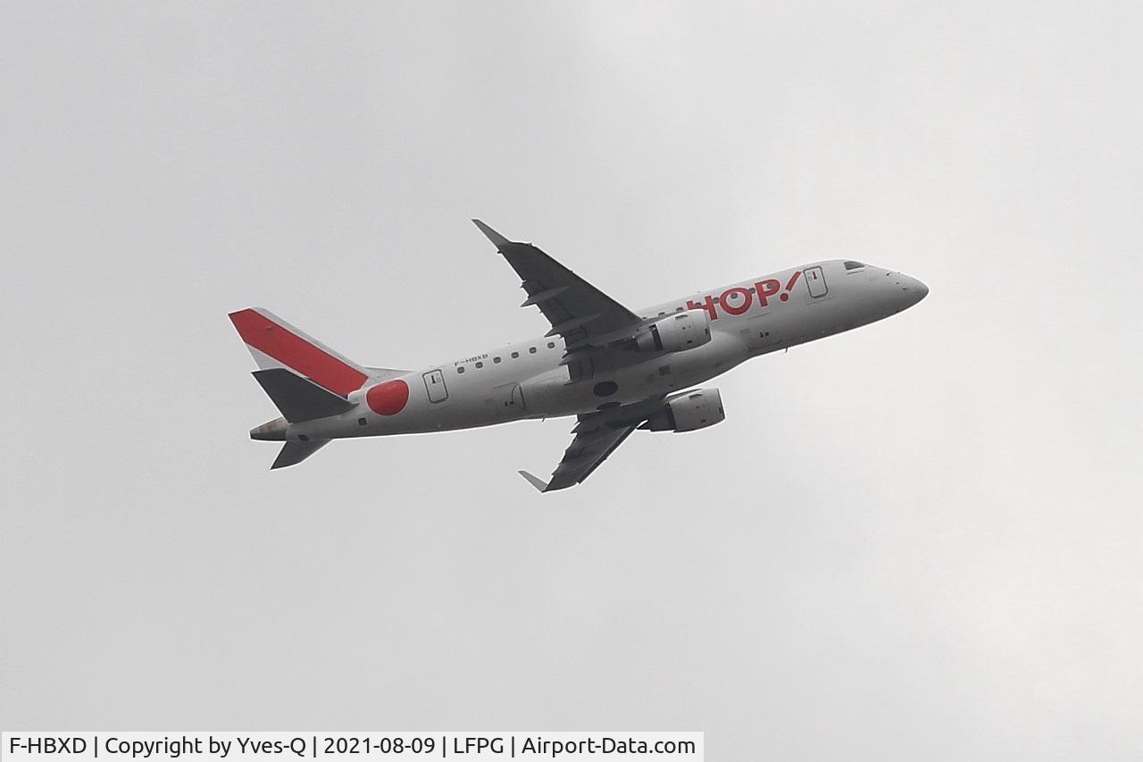 F-HBXD, 2009 Embraer 170ST (ERJ-170-100ST) C/N 17000281, Embraer 170ST, Take off rwy 08L, Roissy Charles De Gaulle airport (LFPG-CDG)