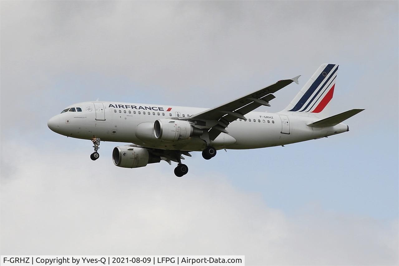 F-GRHZ, 2001 Airbus A319-111 C/N 1622, Airbus A319-111, On final rwy26L, Roissy Charles De Gaulle airport (LFPG-CDG)