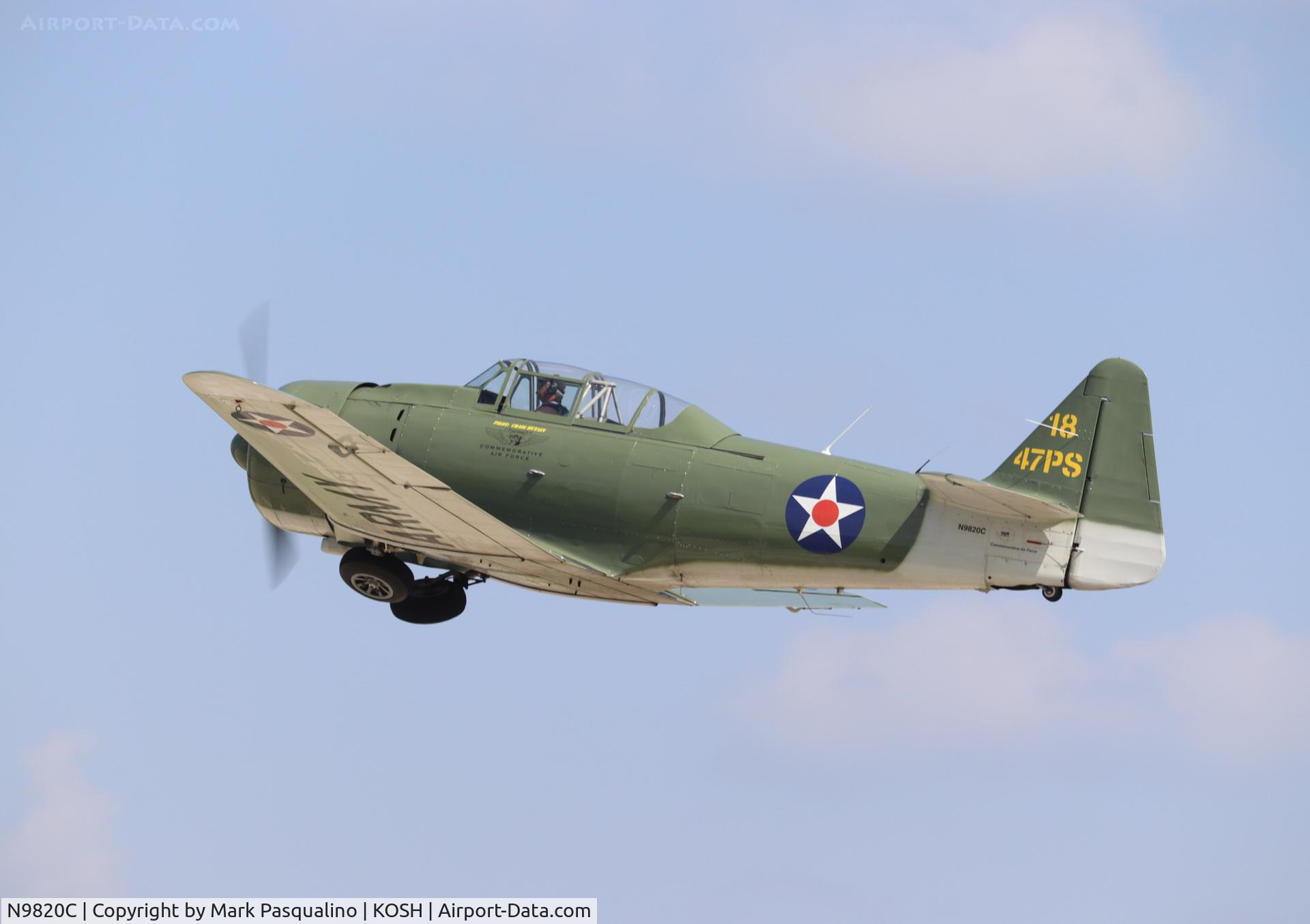 N9820C, 1945 North American SNJ-6 Texan C/N 121-43036, North American SNJ-6