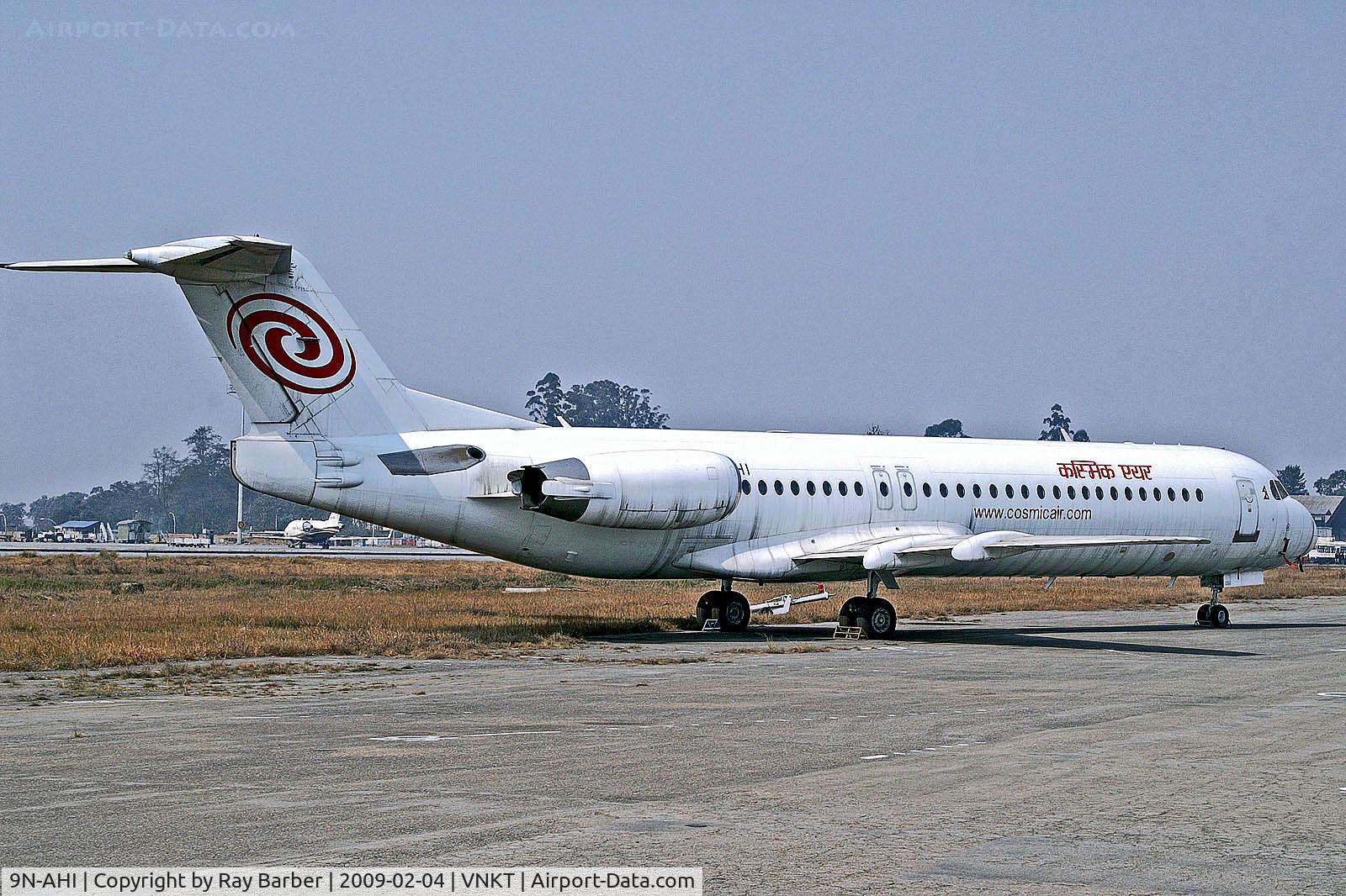 9N-AHI, 1993 Fokker 100 (F-28-0100) C/N 11450, 9N-AHI   Fokker F-100 [11450] (Cosmic Air) Kathmandu-Tribhuvan Int'l~9N 04/02/2009