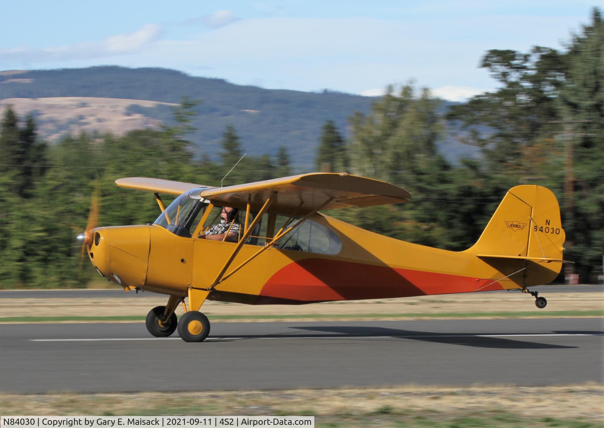 N84030, 1946 Aeronca 7AC Champion C/N 7AC-2717, WAAAM 2021 Fly-In, Jernstedt Field 4S2, Hood River, OR