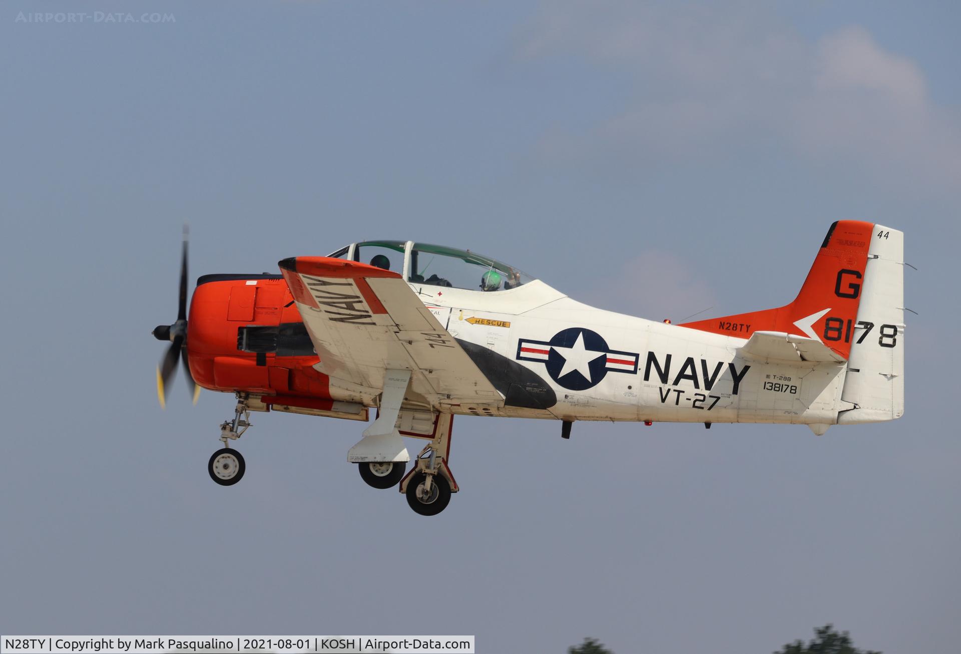N28TY, North American T-28B C/N 138178, North American T-28B