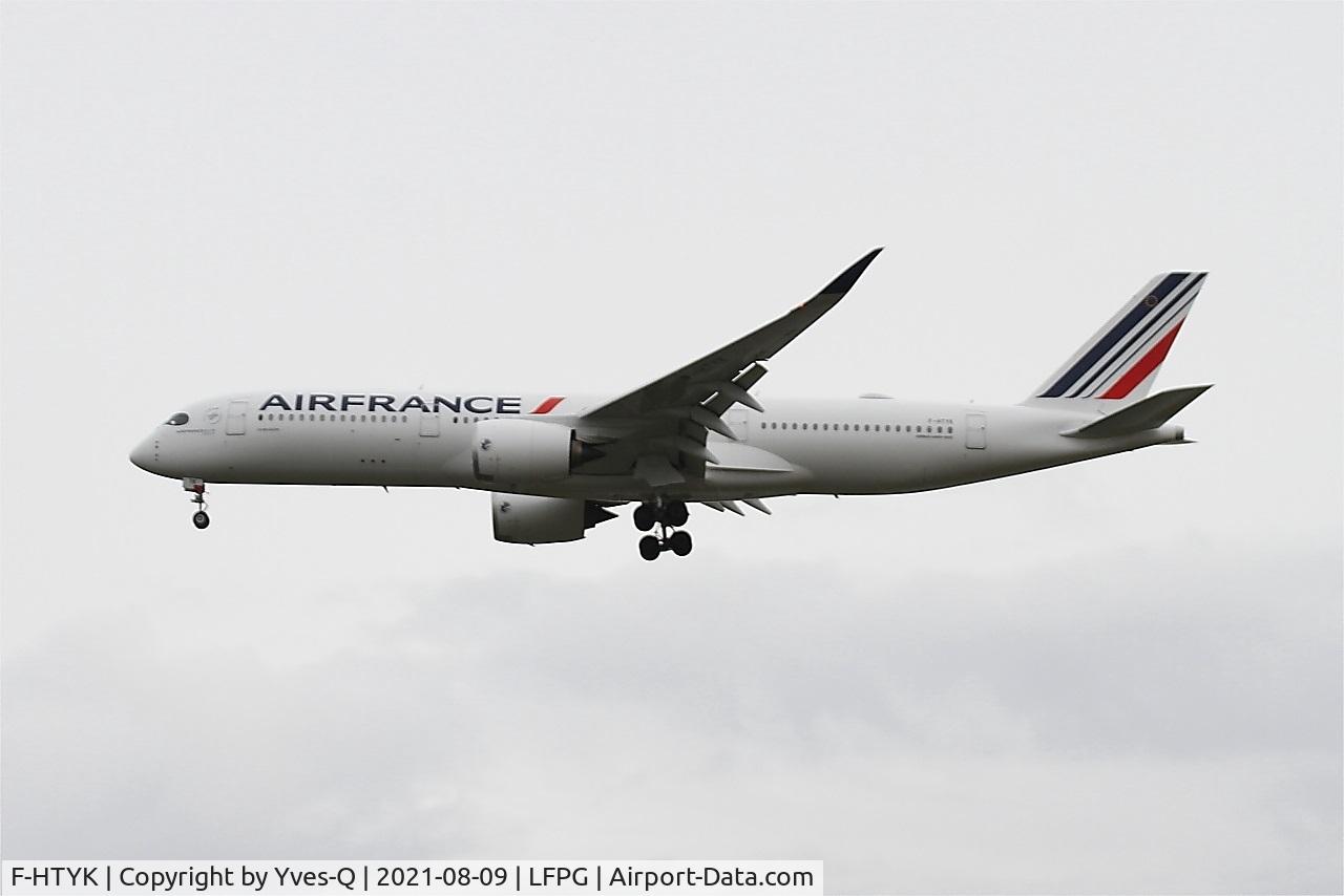 F-HTYK, 2021 Airbus A350-941 C/N 502, Airbus A350-941, On final rwy 26L, Roissy Charles De Gaulle airport (LFPG-CDG)
