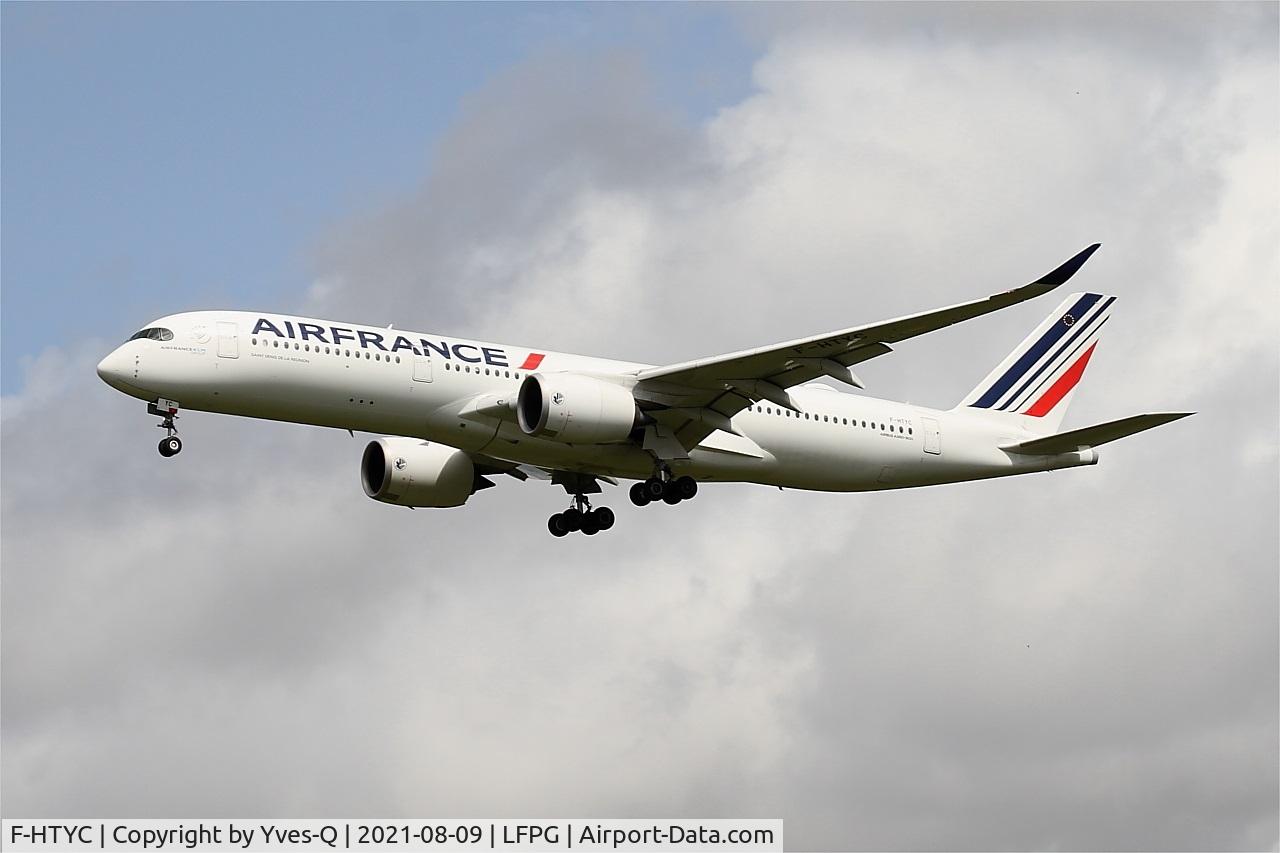F-HTYC, 2019 Airbus A350-941 C/N 359, Airbus A350-941, On final rwy 26L, Roissy Charles De Gaulle airport (LFPG-CDG)