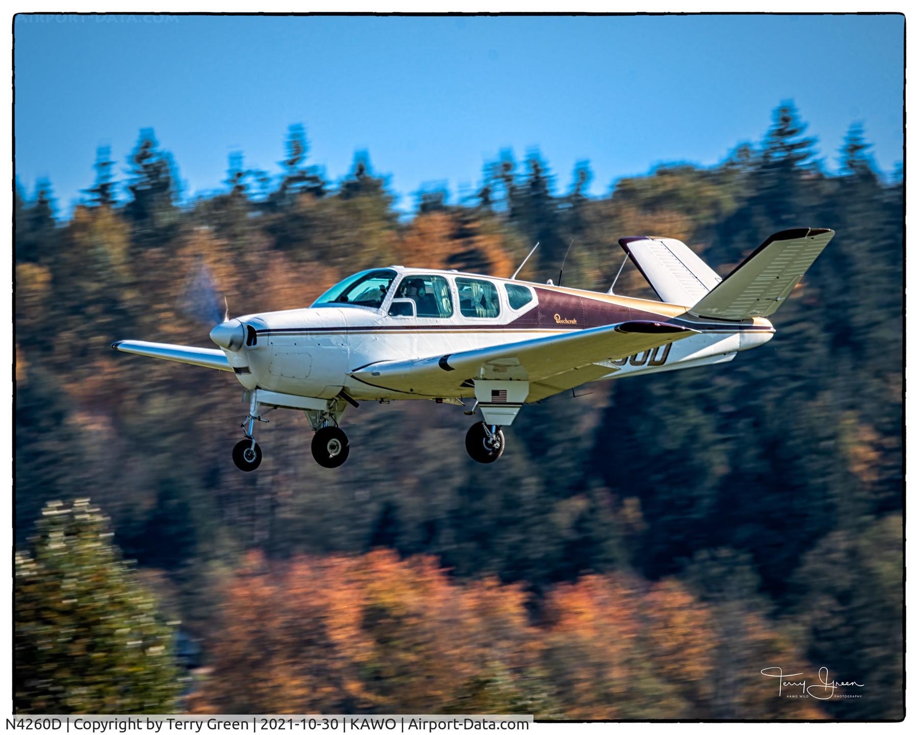 N4260D, 1956 Beech G35 Bonanza C/N D-4474, KAWO