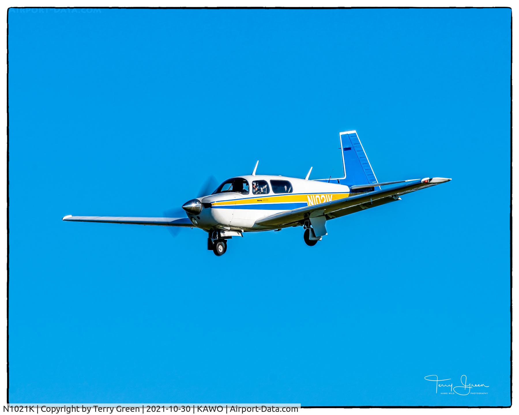 N1021K, Mooney M20J 201 C/N 24-3104, KAWO