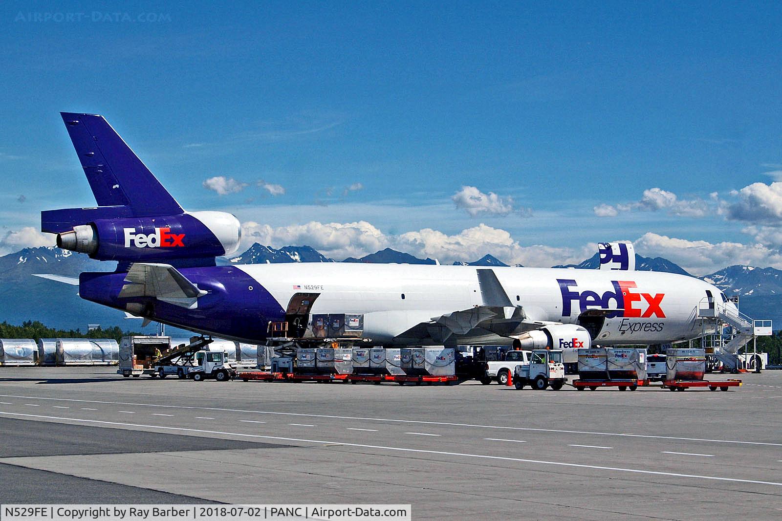 N529FE, 1998 McDonnell Douglas MD-11F C/N 48624, N529FE   McDonnell Douglas MD-11F [48624] (FedEx-Federal Express) Ted Stevens Anchorage Int'l~N 02/07/2018