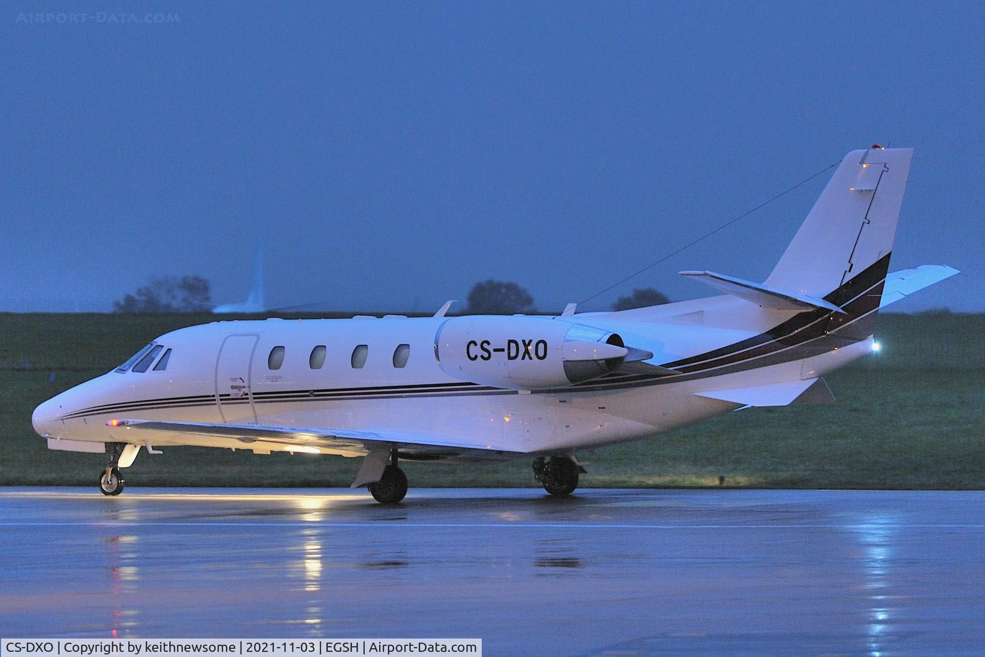 CS-DXO, 2007 Cessna 560 Citation Excel C/N 560-5692, Arriving at Norwich from Warsaw.