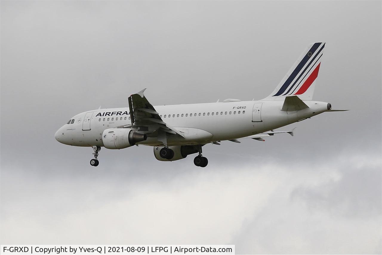 F-GRXD, 2002 Airbus A319-111 C/N 1699, Airbus A319-111, On final rwy 26L, Roissy Charles De Gaulle airport (LFPG-CDG)
