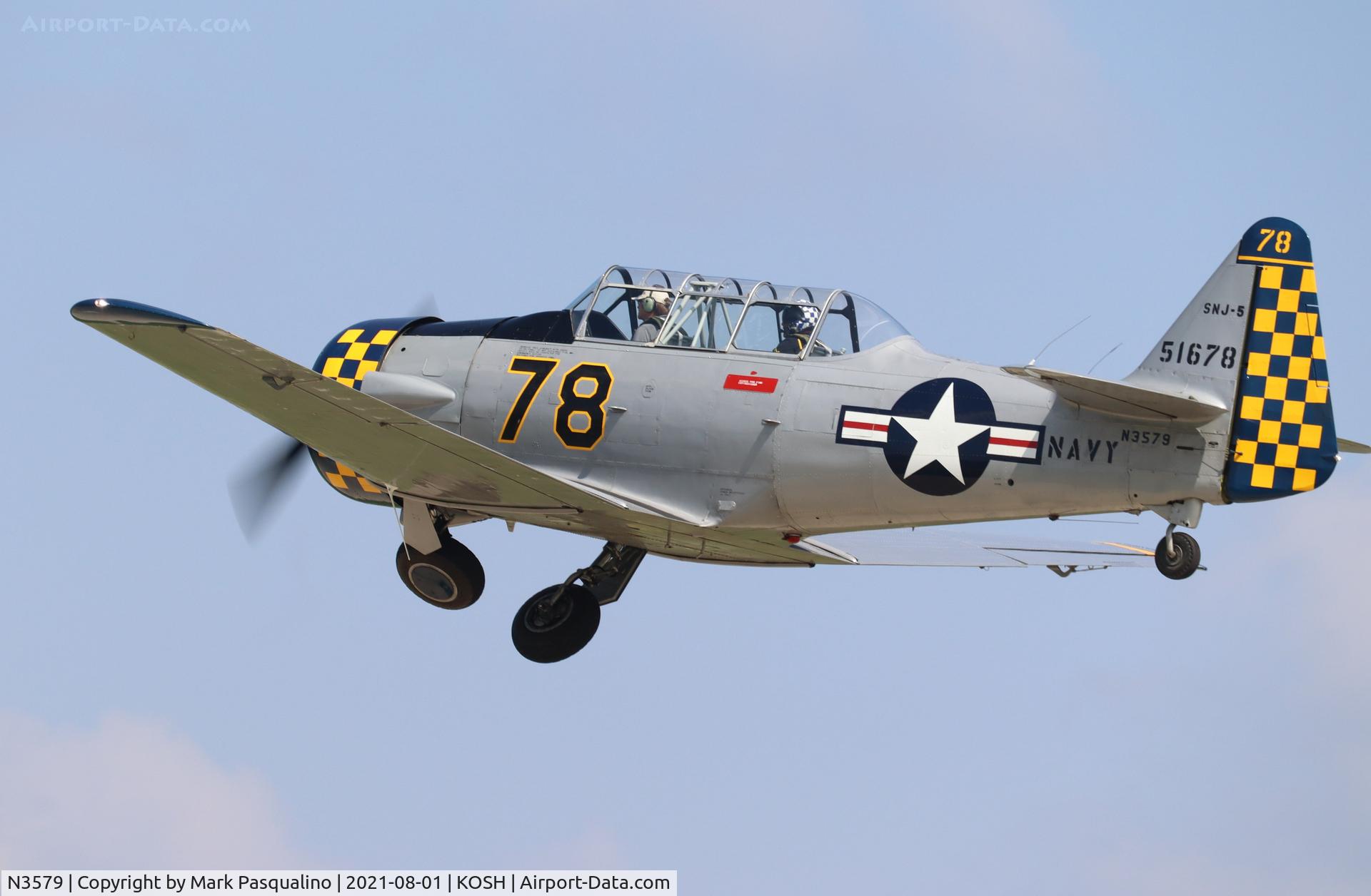 N3579, 1958 North American SNJ-5 Texan C/N 51678, North American SNJ-5
