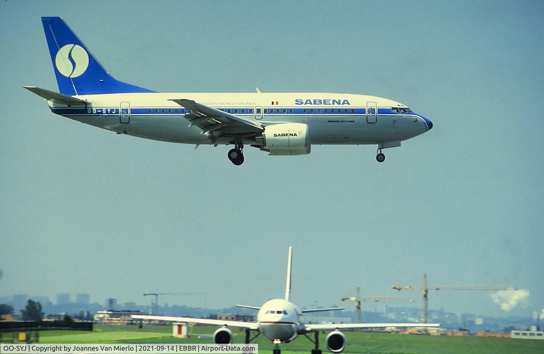 OO-SYJ, 1992 Boeing 737-529 C/N 26537, Slide scan