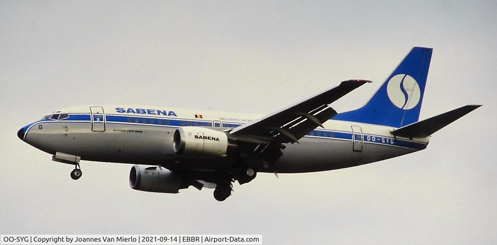 OO-SYG, 1991 Boeing 737-529 C/N 25249, Slide scan