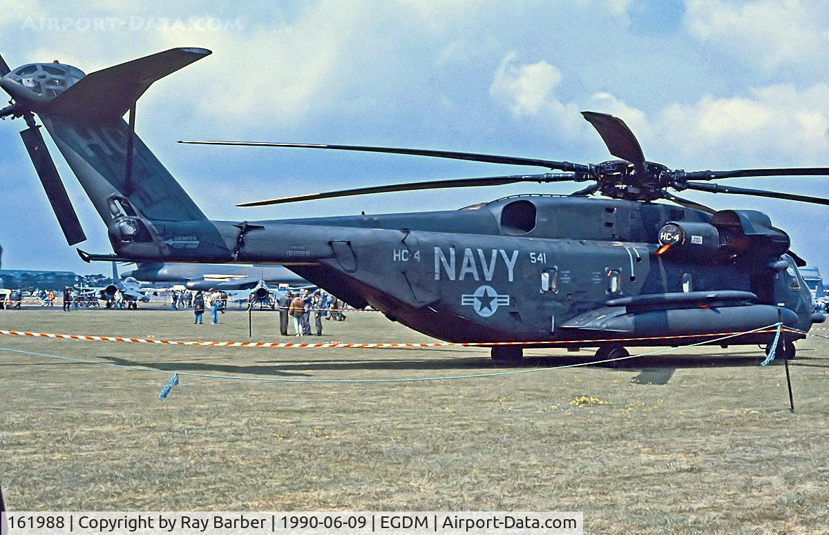 161988, Sikorsky CH-53E Super Stallion C/N 65-465, 161988   Sikorsky CH-53E Super Stallion [65465] (United States Navy) Boscombe Down~G 09/06/1990