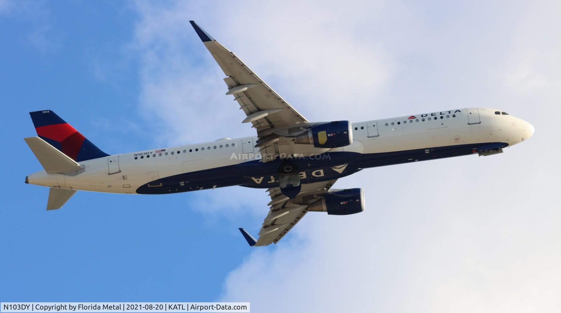 N103DY, 2020 Airbus A321-211 C/N 9538, ATL Spotting 2021