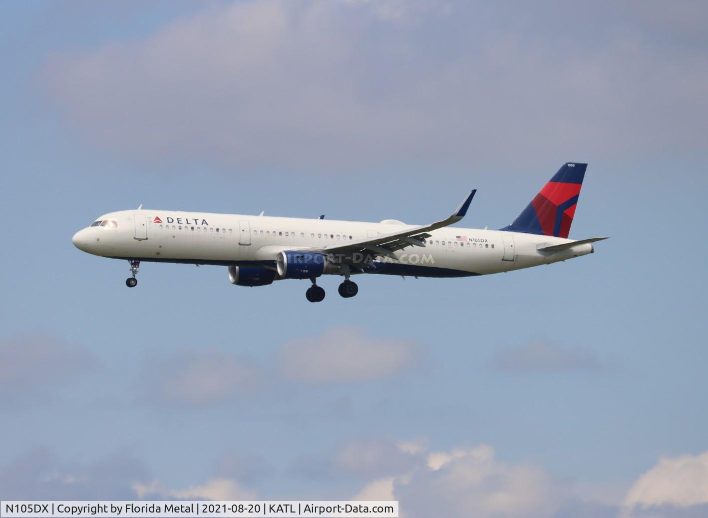 N105DX, 2020 Airbus A321-211 C/N 10030, ATL Spotting 2021