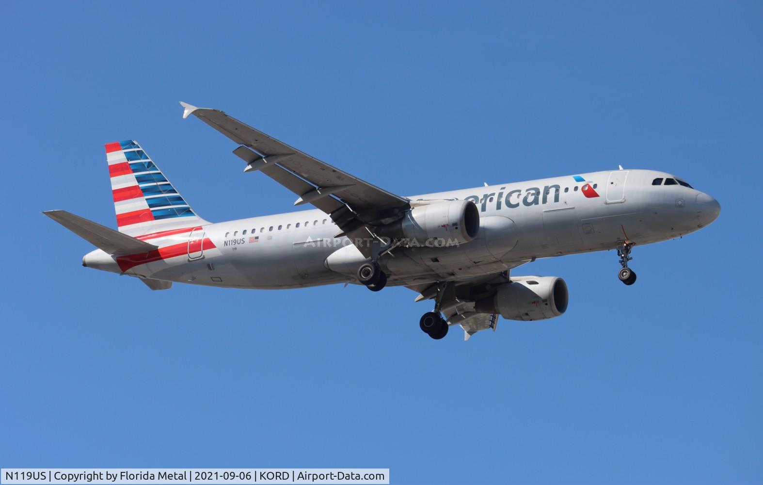 N119US, 2000 Airbus A320-214 C/N 1268, KORD spotting 2021