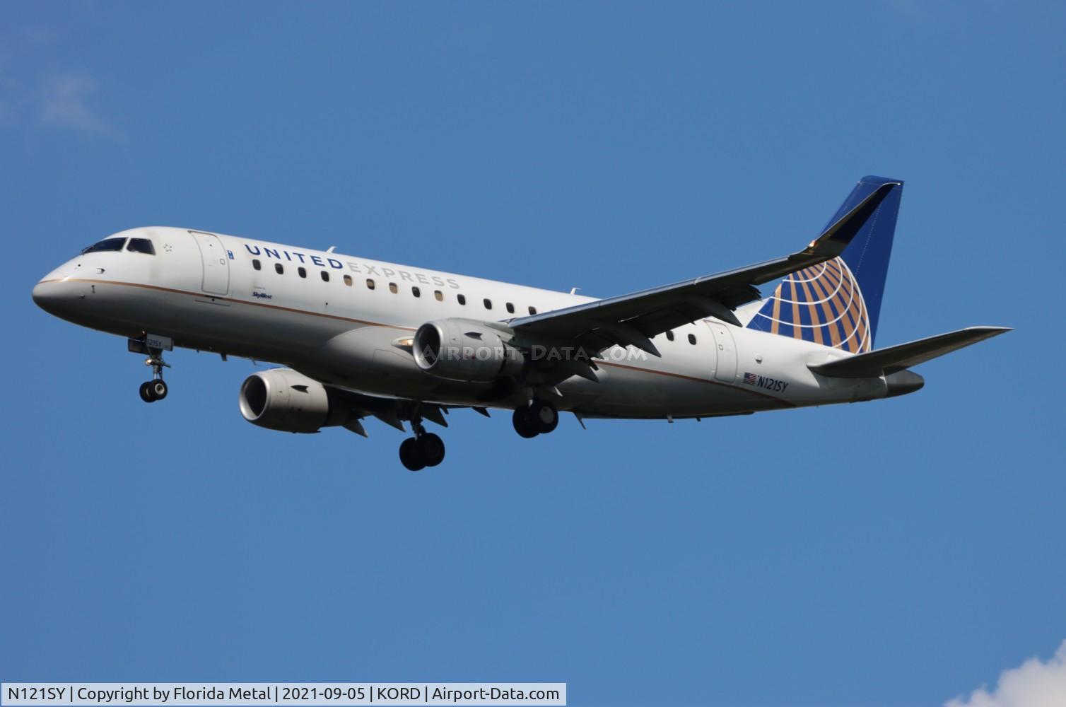 N121SY, 2014 Embraer 175LR (ERJ-170-200LR) C/N 17000430, KORD spotting 2021