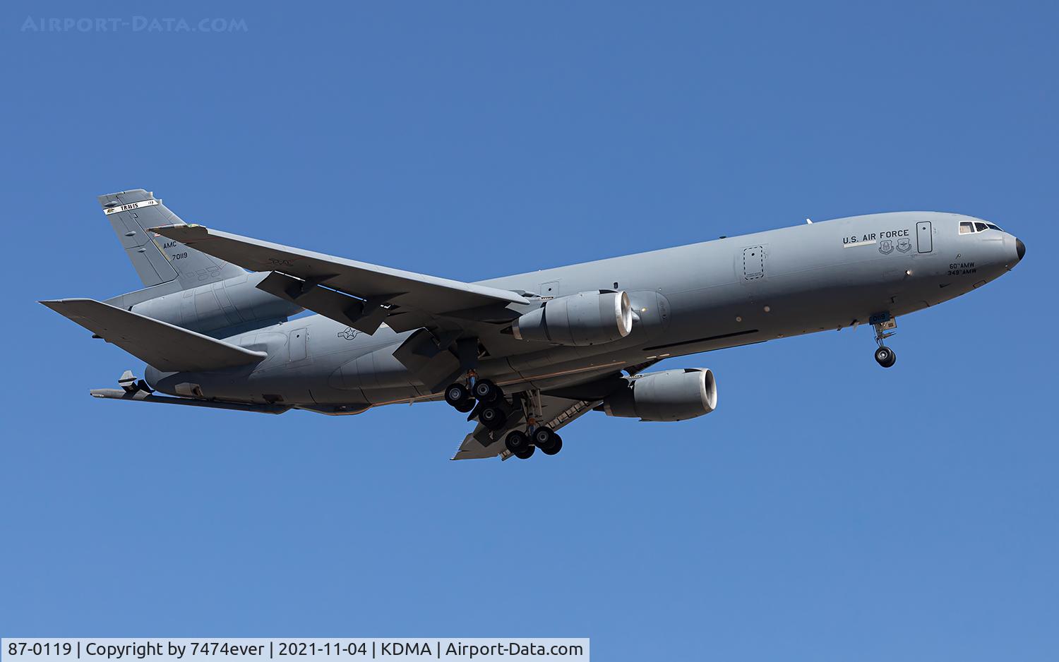 87-0119, 1987 McDonnell Douglas KC-10A Extender C/N 48305, GUCCI99