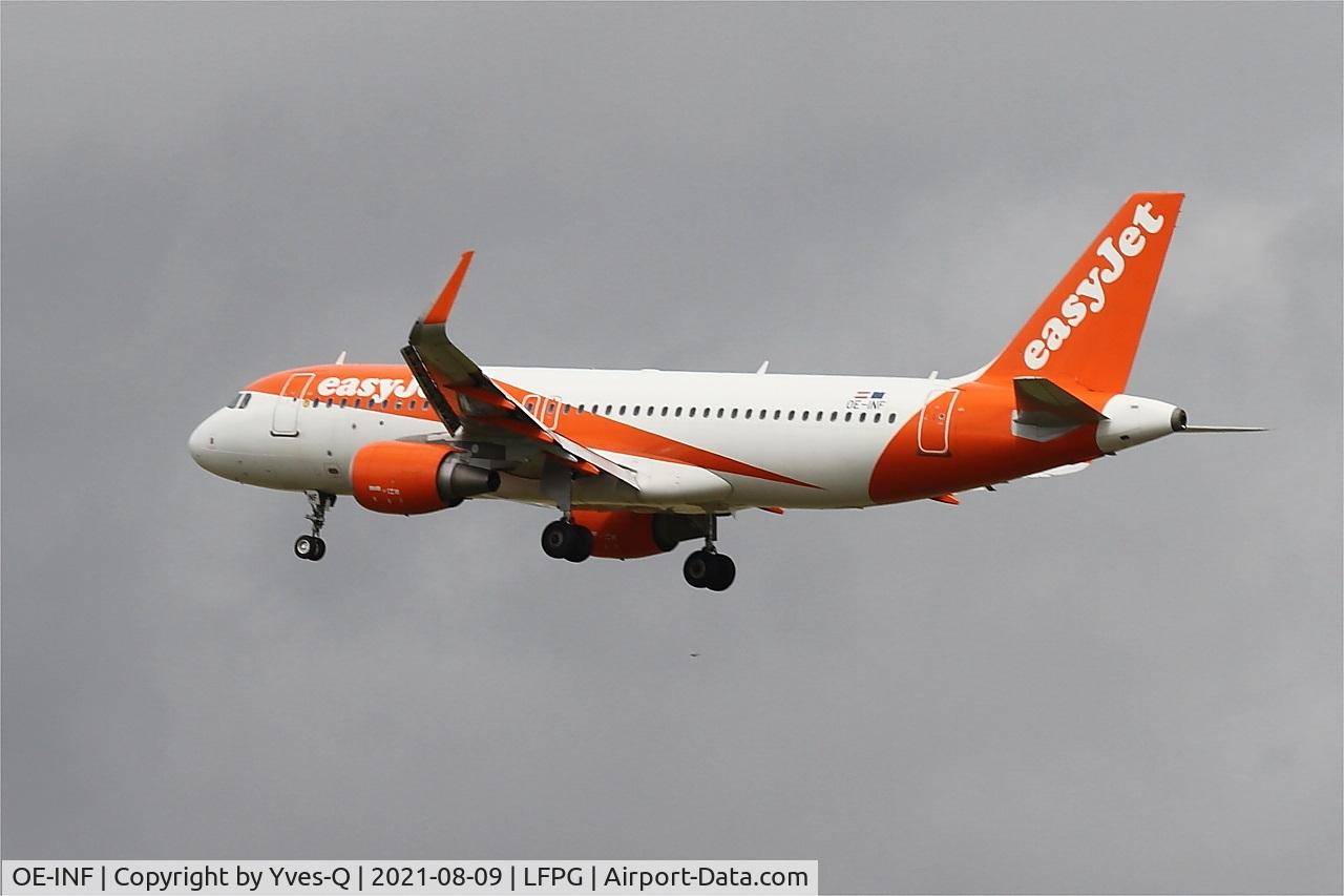OE-INF, 2017 Airbus A320-214 C/N 7785, Airbus A320-214, On final rwy 26L, Roissy Charles De Gaulle airport (LFPG-CDG)