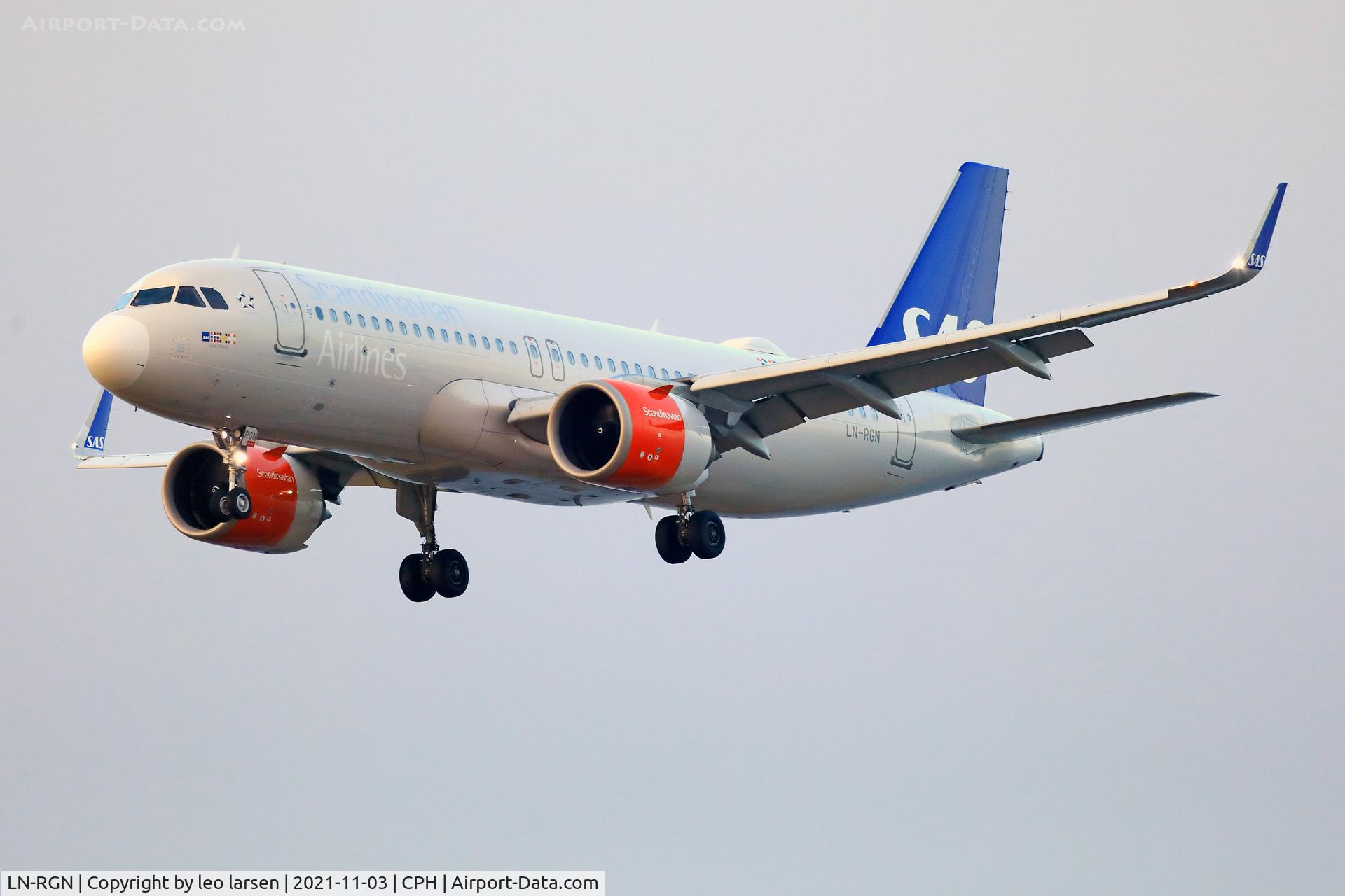 LN-RGN, 2016 Airbus A320-251N C/N 7341, Copenhagen 3.11.2021