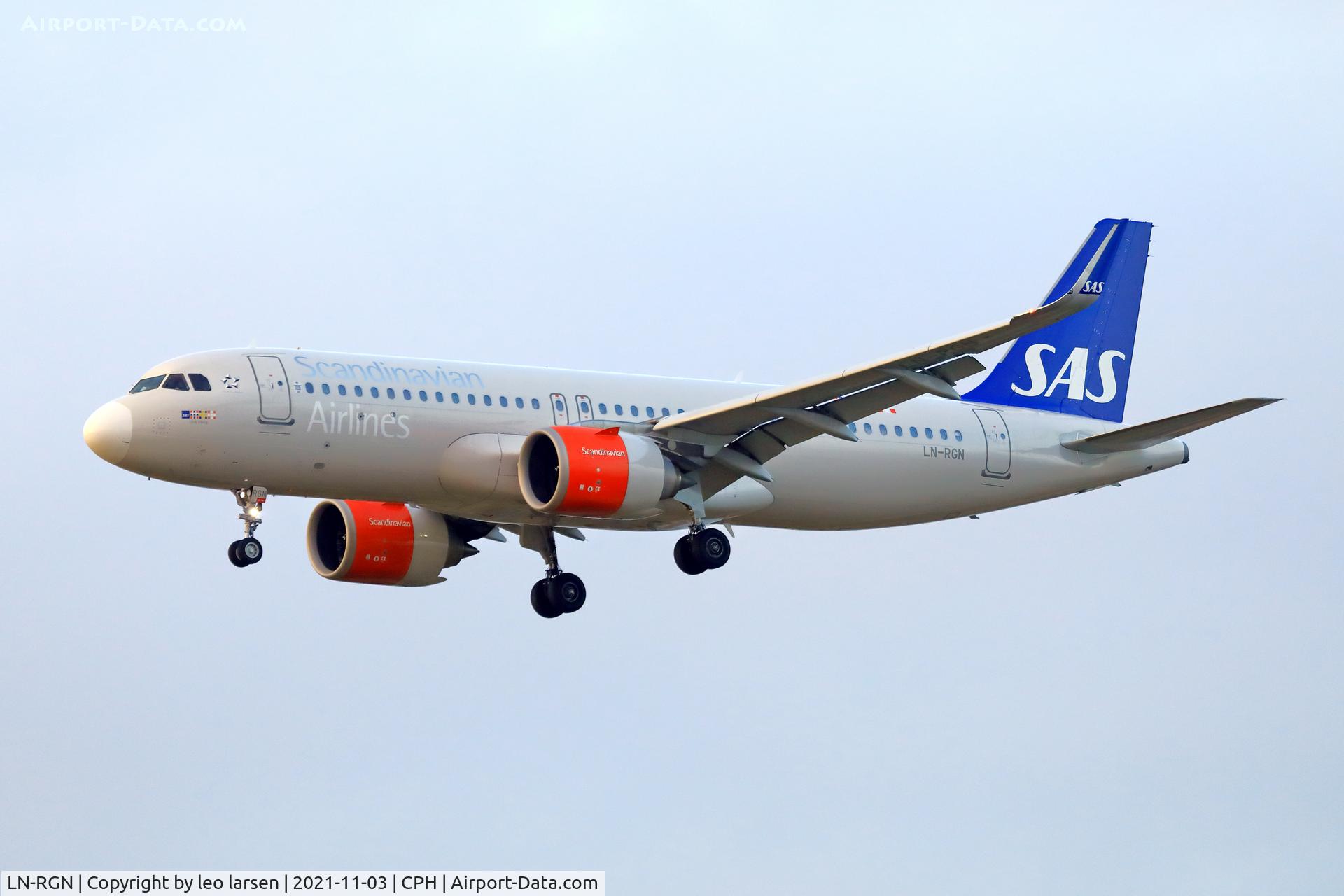 LN-RGN, 2016 Airbus A320-251N C/N 7341, Copenhagen 3.11.2021