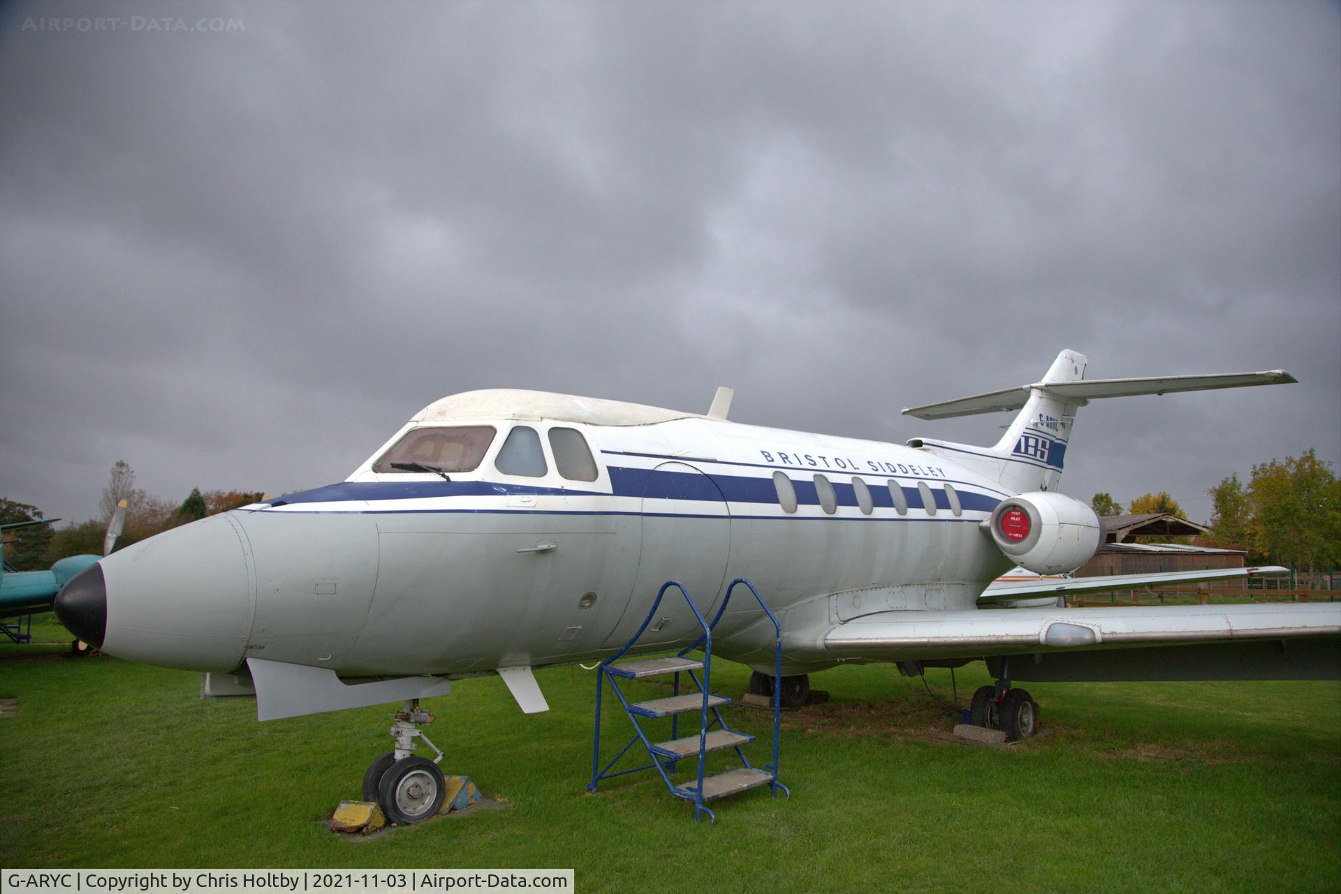 G-ARYC, 1963 De Havilland DH-125 Series 1/521 C/N 25003, DH 125 at the Museum in London Colney, Herts.