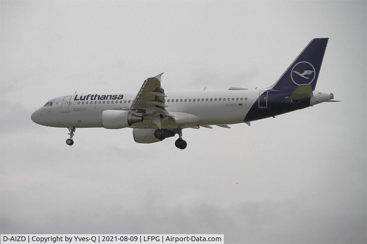 D-AIZD, 2010 Airbus A320-214 C/N 4191, Airbus A320-214, On final rwy 26L, Roissy Charles De Gaulle airport (LFPG-CDG)