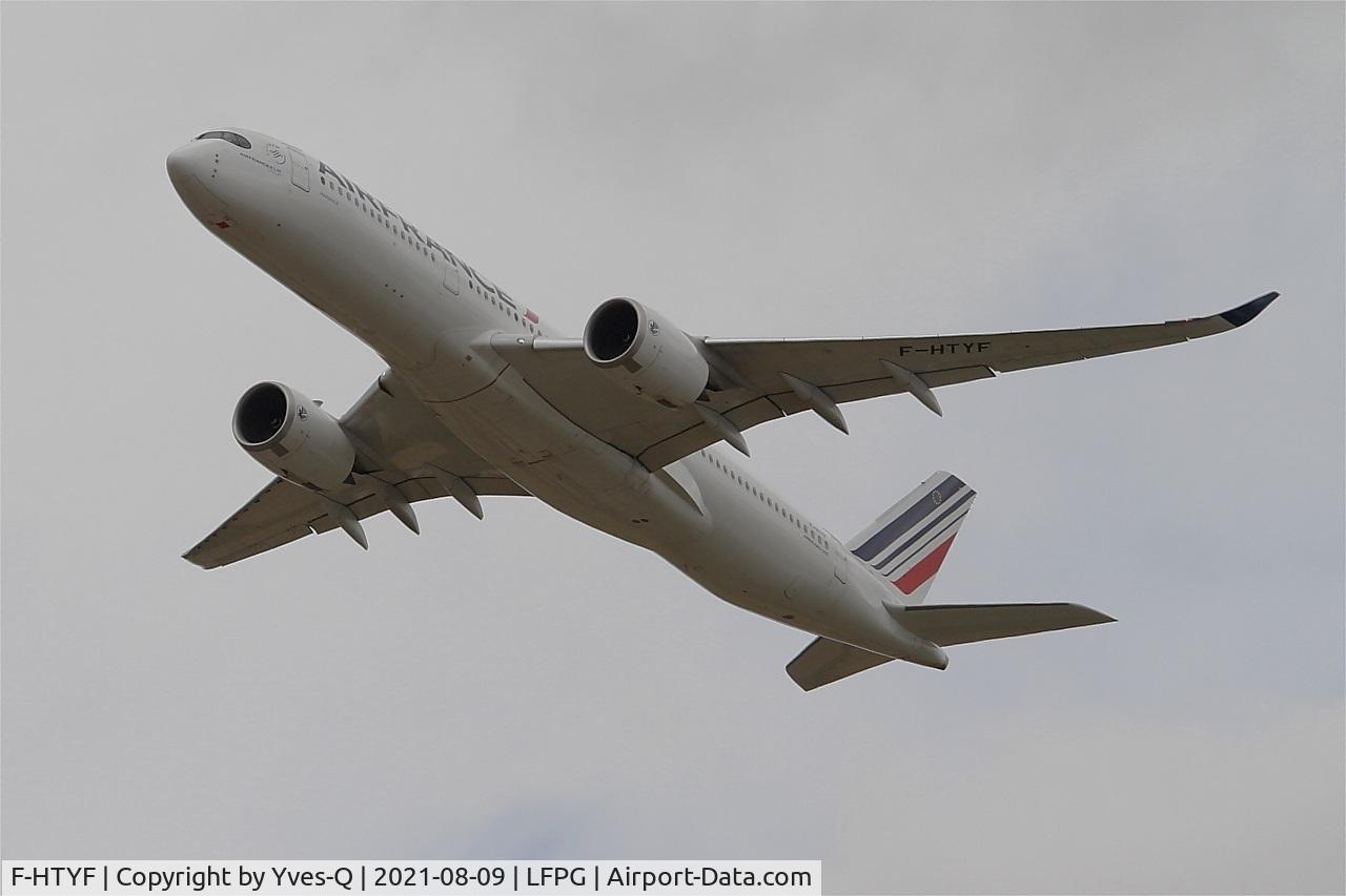 F-HTYF, 2020 Airbus A350-941 C/N 422, Airbus A350-941, Take off rwy 06R, Roissy Charles De Gaulle Airport (LFPG-CDG)