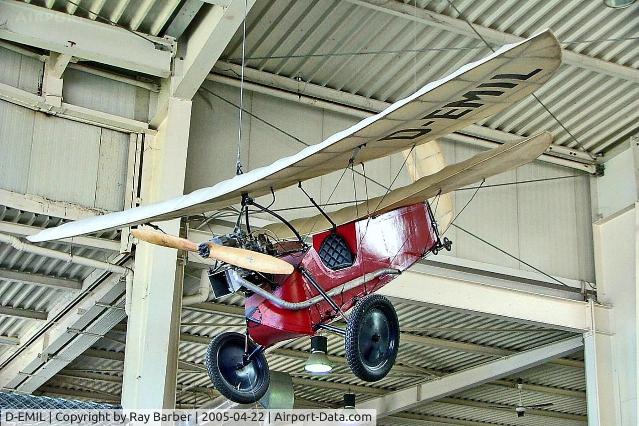 D-EMIL, Mignet HM.14 Pou-du-Ciel C/N 114, D-EMIL   Mignet HM.14 Pou du Ciel [V-1] (Auto und Technik Museum) Sinsheim~D 22/04/2005