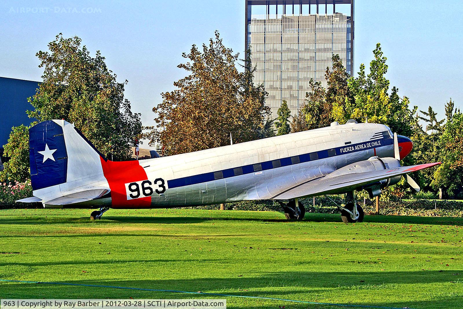 963, 1944 Douglas C-47B-5-DK Skytrain C/N 26115, 963   Douglas C-47A Skytrain [12937] (Ex Chilean Air Force / Museo Nacional Aeronautico y del Espacio de Chile) Santiago-Los Cerrillos~CC 28/03/2012