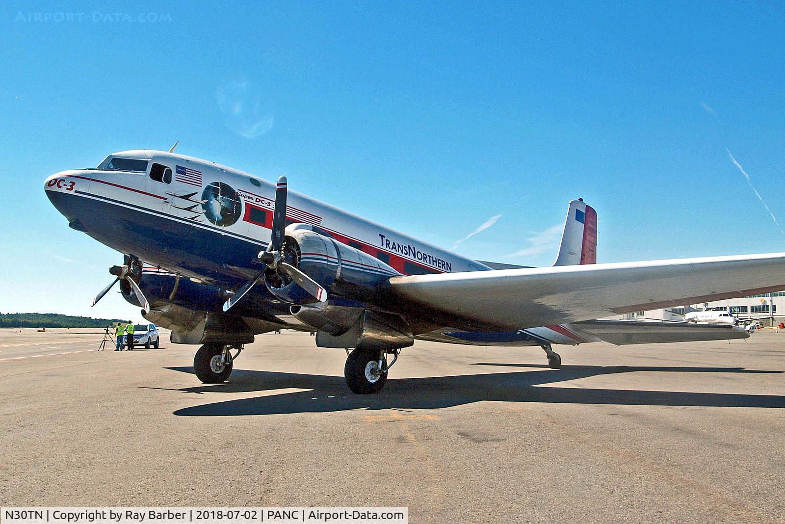 N30TN, 1940 Douglas Super DC-3S (Super DC-3) C/N 43159, N30TN   Douglas Super DC-3 [43159] (Trans Northern) Ted Stevens Anchorage Int'l~N 02/07/2018