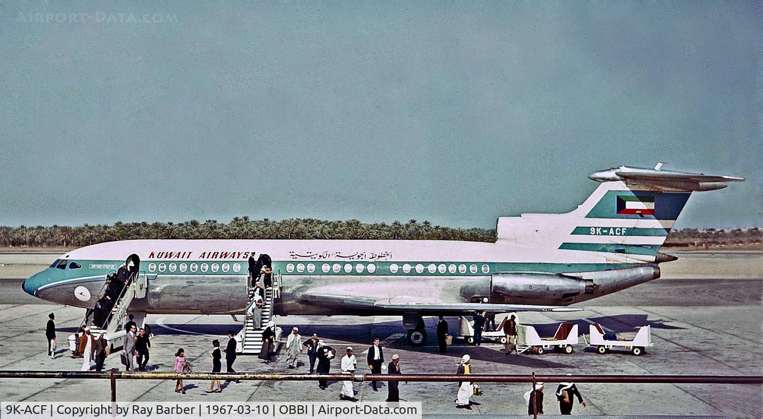 9K-ACF, 1964 Hawker Siddeley HS.121 Trident 1E-101 C/N 2114, 9K-ACF   Hawker Siddeley HS.121 Trident 1E [2114] Bahrain-Int'l~A9C 10/03/1967