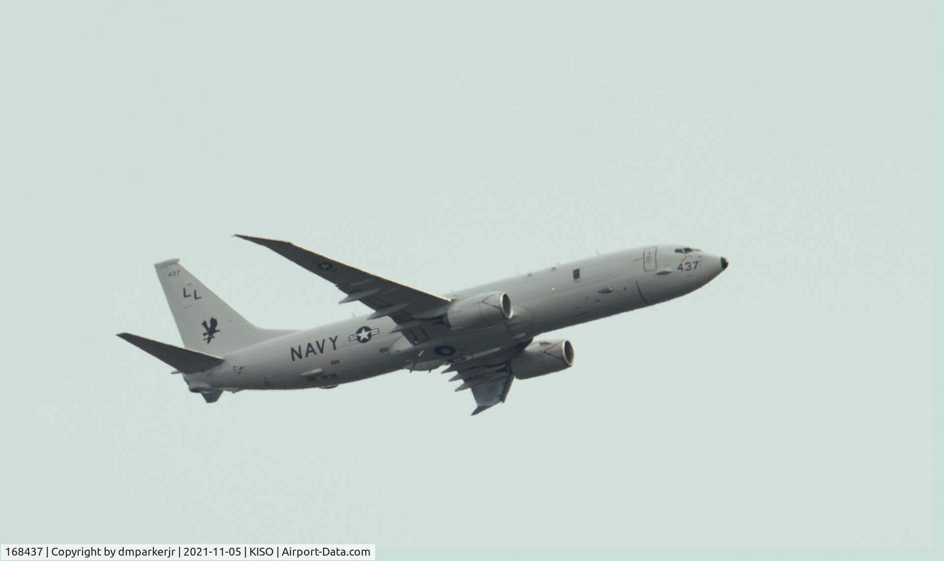 168437, 2012 Boeing P-8A Poseidon C/N 40817, P-8 16-8437 shortly after take-off from KISO.