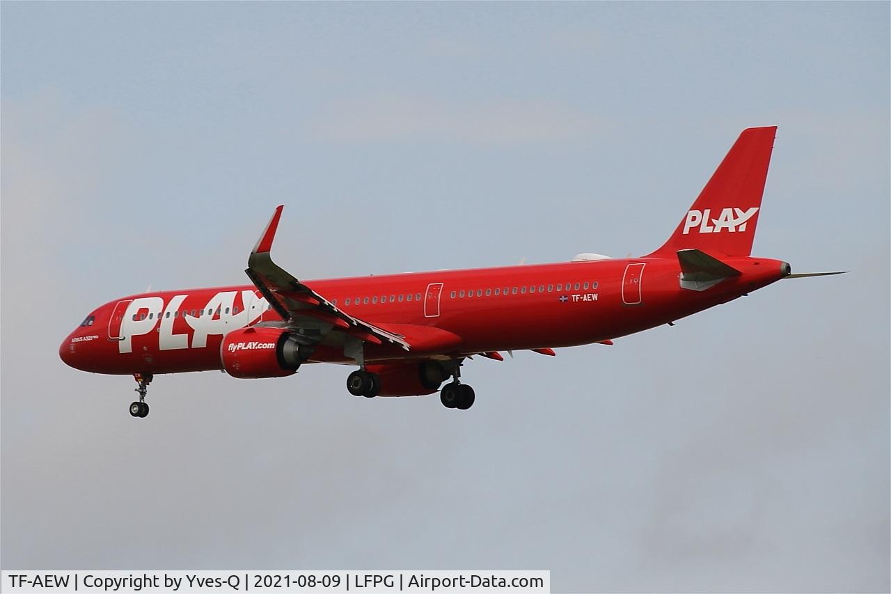 TF-AEW, 2018 Airbus A321-251N C/N 8008, Airbus A321-251N, On final rwy 26L, Roissy Charles De Gaulle airport (LFPG-CDG