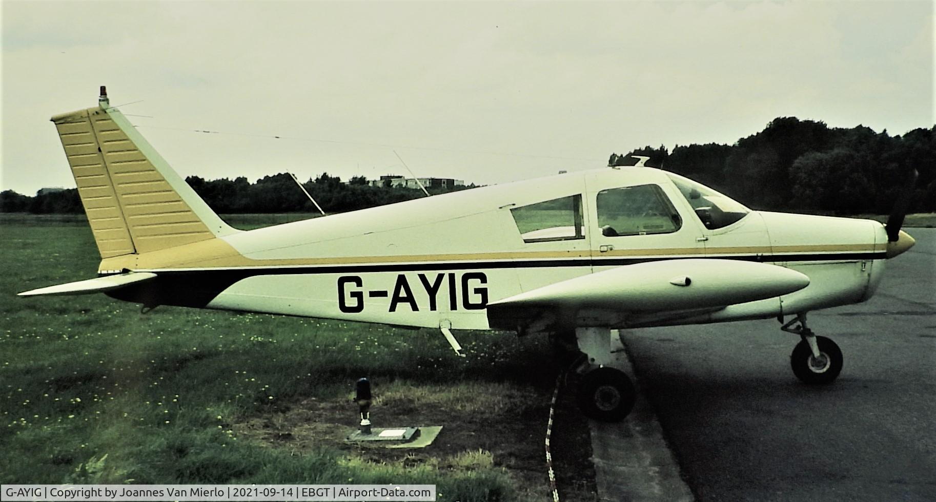G-AYIG, 1970 Piper PA-28-140 Cherokee C/N 28-26878, Slide scan