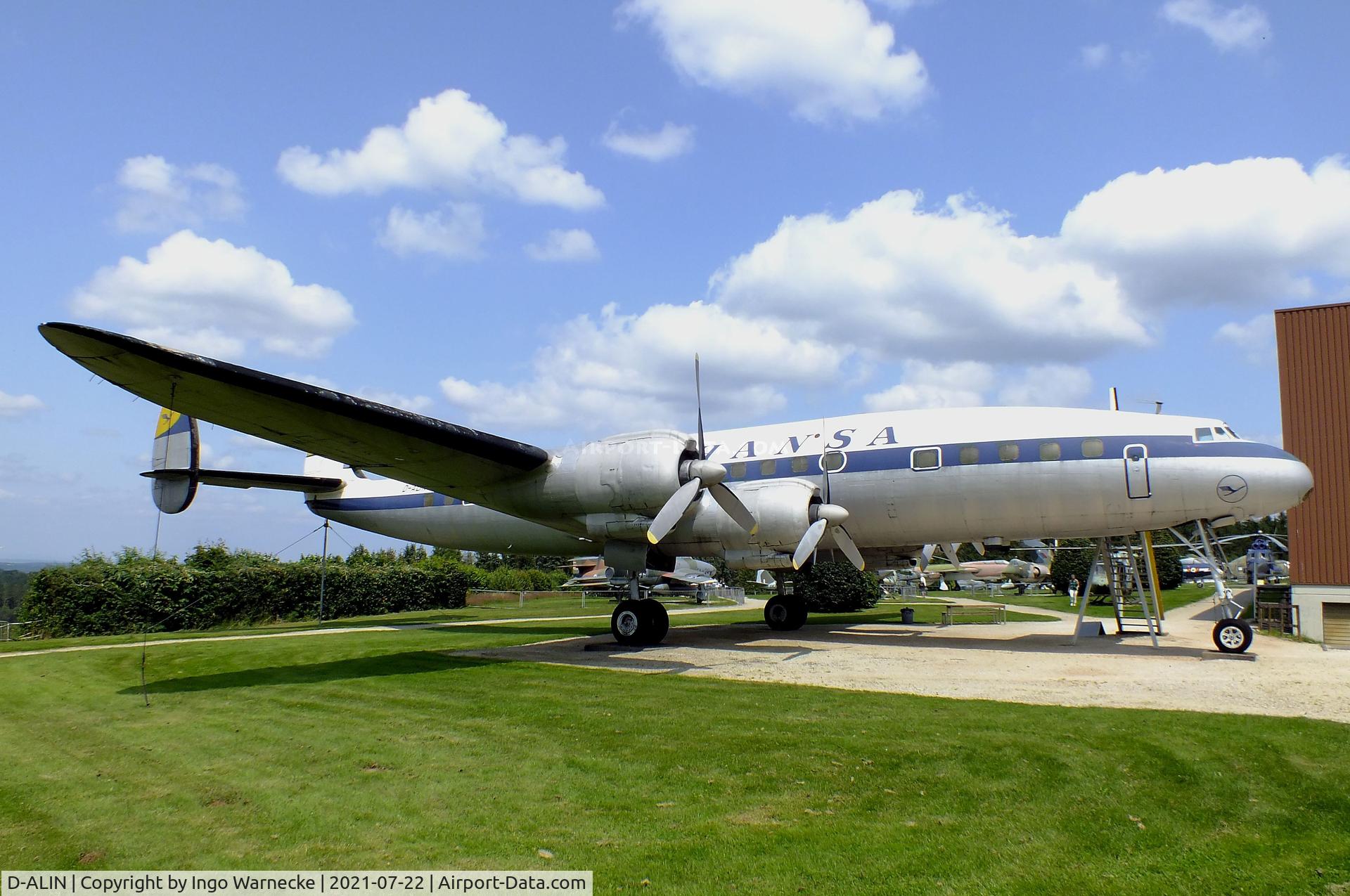 D-ALIN, 1955 Lockheed L-1049G Super Constellation C/N 4604, Lockheed L-1049G Super Constellation at the Flugausstellung P. Junior, Hermeskeil