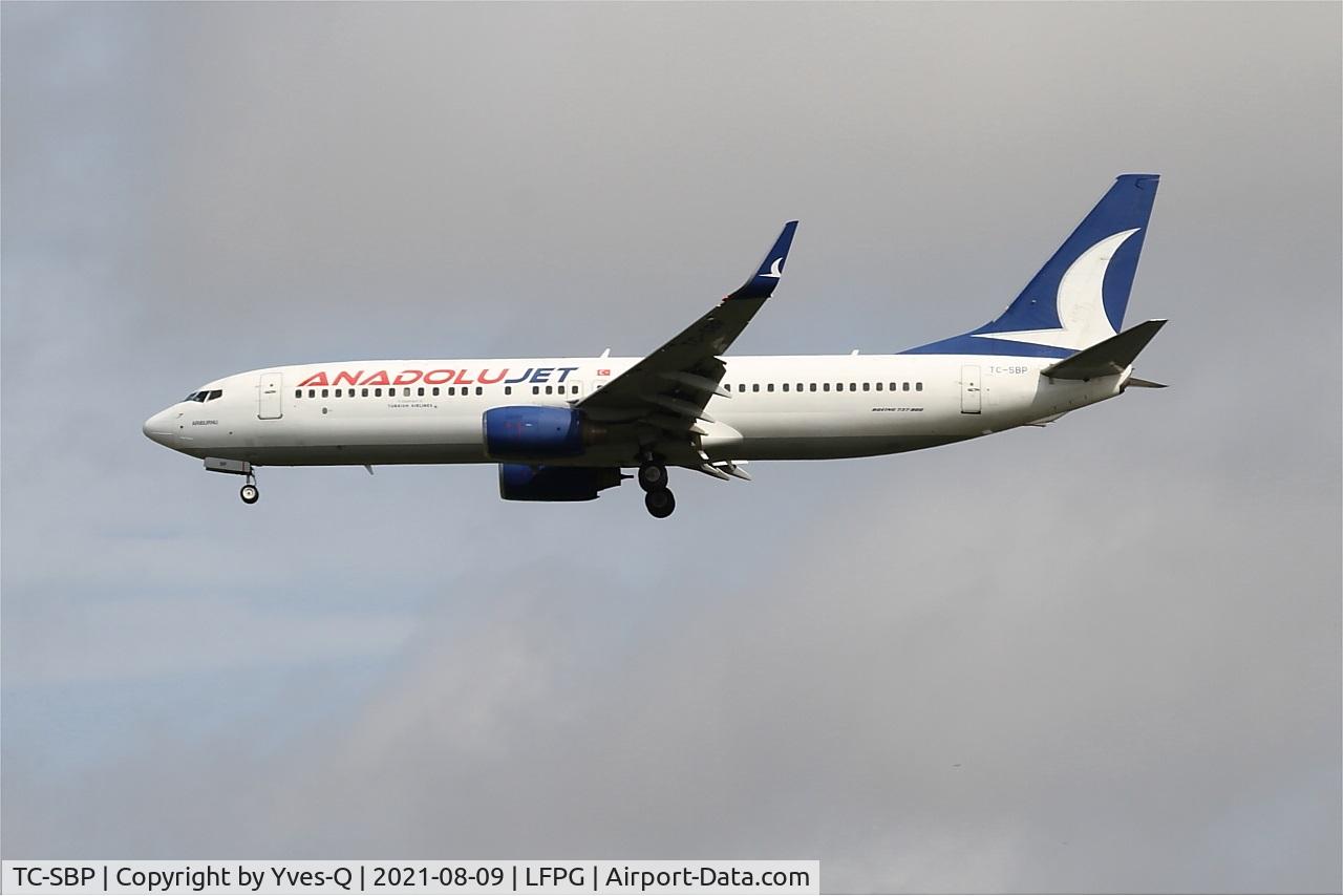 TC-SBP, 2006 Boeing 737-86N C/N 32672, Boeing 737-86N, On final rwy 26L, Roissy Charles De Gaulle airport (LFPG-CDG)
