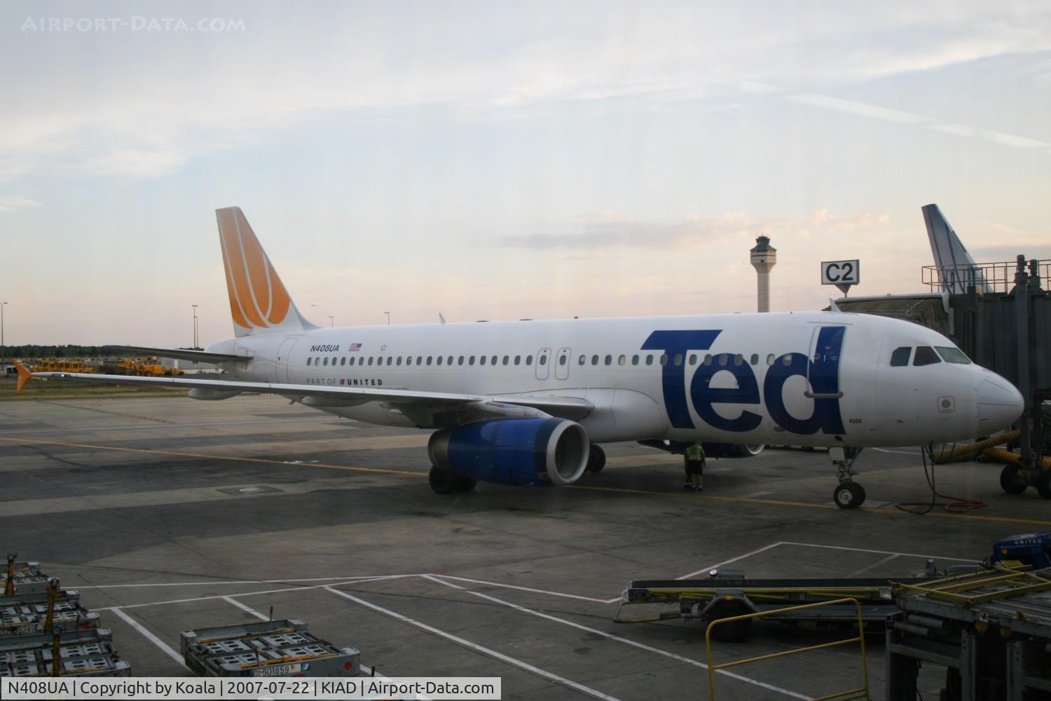N408UA, 1994 Airbus A320-232 C/N 457, Sorry for reflections.