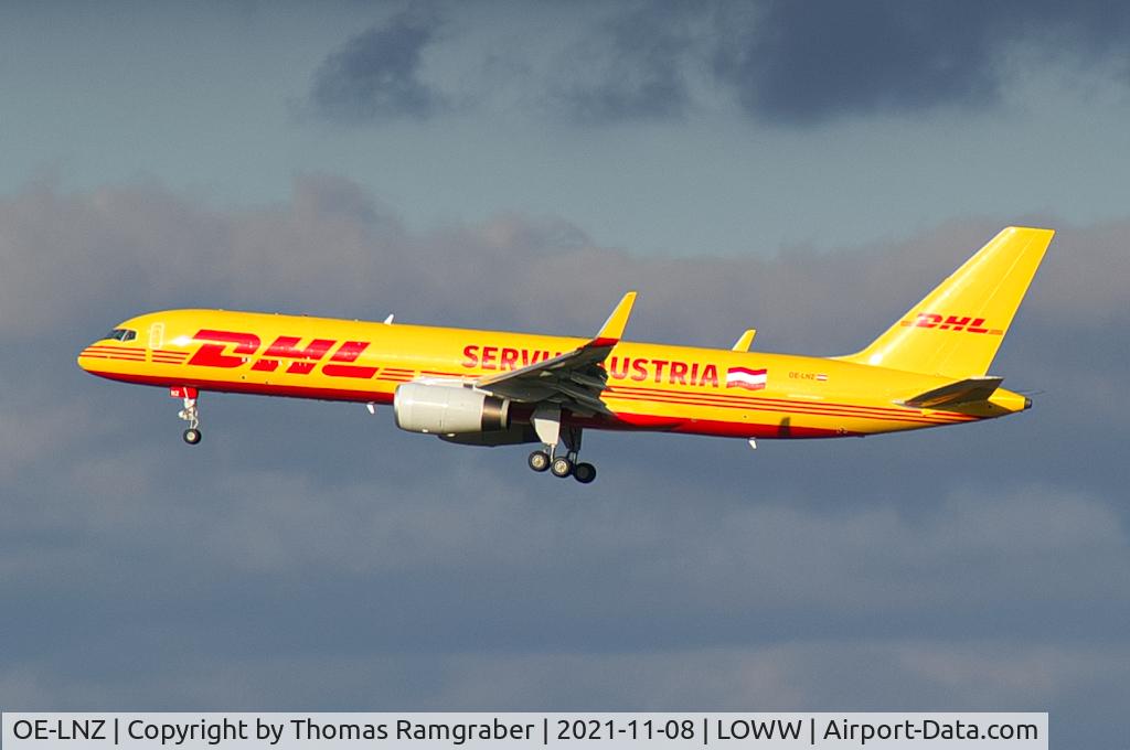 OE-LNZ, 2001 Boeing 757-223F C/N 32398, DHL Austria Boeing 757-223(PCF)(WL) ex DHL UK (G-DHKP), American Airlines (N178AA) - 