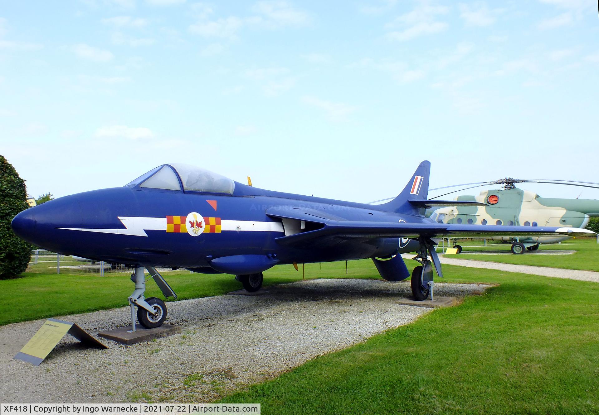 XF418, 1956 Hawker Hunter F.6A C/N S4/U/3294, Hawker Hunter F6A at the Flugausstellung P. Junior, Hermeskeil